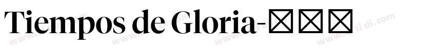 Tiempos de Gloria字体转换